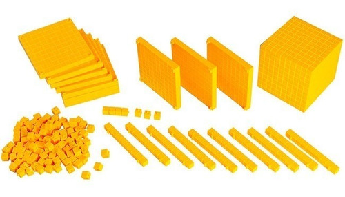 Bloque Multibase - Base 10 Conectable Amarillo