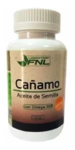 Aceite De Cañamo Fnl, 60 Cápsulas Soft Gel.