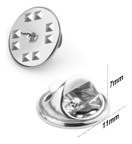 Trabas Metalicas Para Alfiler De Pines 50pcs. Plateados