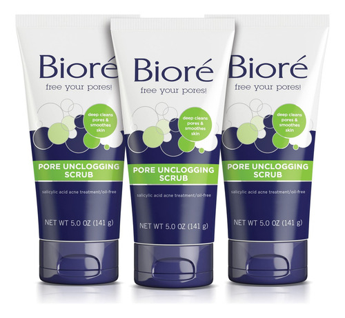 Bioré Exfoliante Bioré Para Poros, Limpia Piel Con Ácido