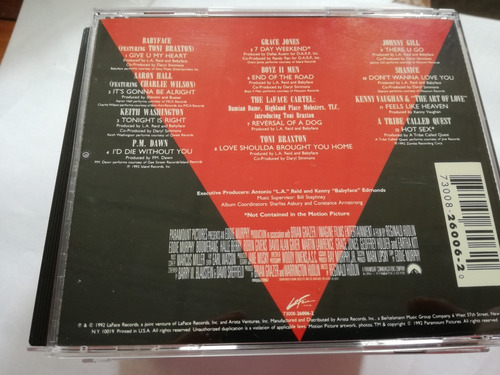 Boomerang - Banda Sonora Babyface Braxton Grace Jones Cd Usa