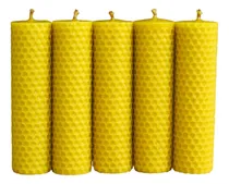 Comprar Velas De Miel. Velas De Cera De Abeja De 12cm. 6 Piezas.