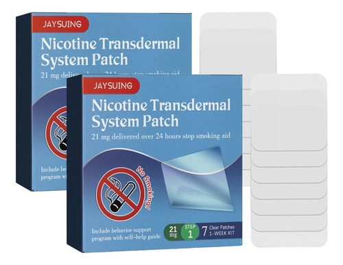 2×nicotine Patches Step Quit W02i Parches For Fumar