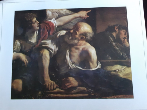 Poster San Pedro Liberado Por Un Ángel De Il Guercino 