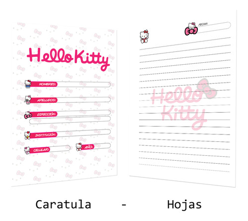 Libreta Notas A6 Hello Kitty