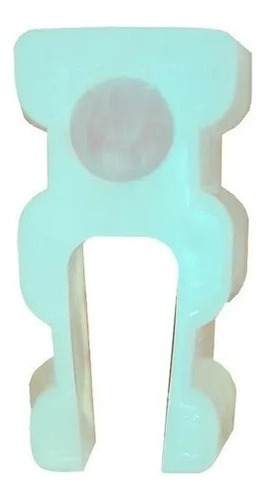 Imagen 2 de 10 de Soporte Plastico Chapa Trapezoidal T101 Por 25 Unidades