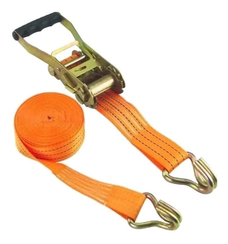 Cinta De Carga Com Catraca Para Amarração 50mm X 10m Starfer Cor Laranja
