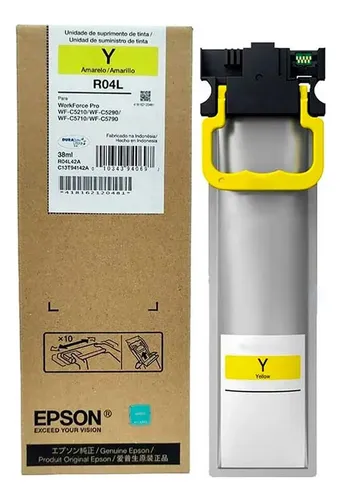 Bolsa de Tinta Epson T941 Yellow T941420 R04L WF- C5210/C5290/C5710/C5790 38ML