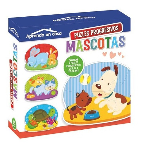 Libro Puzles Progresivos Mascotas - Vv.aa.