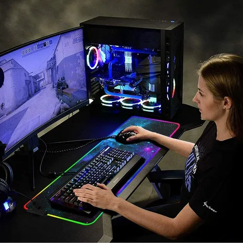 Mouse Pad Gamer Xl Rgb Retroiluminado
