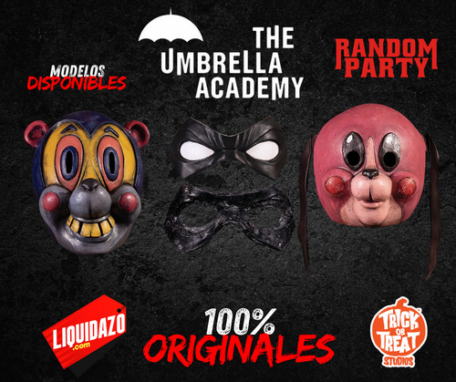 Kit Mascaras Umbrella Academy Hazel Cha Cha Diego Original