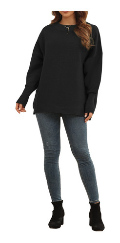 Jersey De Punto De Manga Larga Para Mujer, Otoño