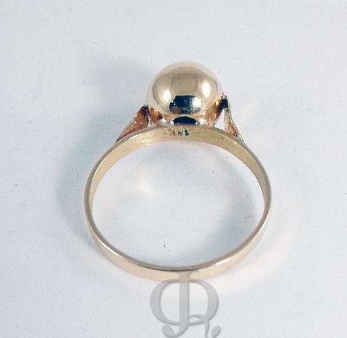 Imagen 4 de 8 de Anillo Oro 18k 2,4grs Con Bolita Certificado Garantia