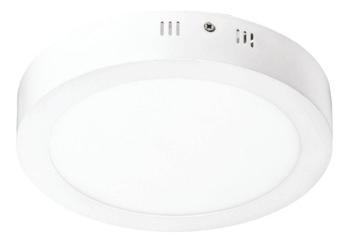 Luminária Teto Sobrepor Redonda 30x30 Led Branco Frio 24w