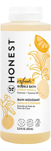 The Honest Company Bubble Bath, Orange Vanilla, 355 Ml,