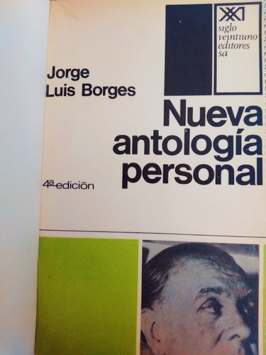 Nueva Antología Personal. Jorge Luis Borges.(reencuadernado)