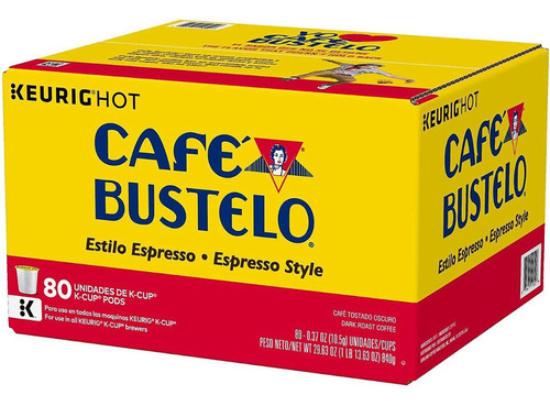 Cafe En Capsulas Keurig Bustelo, Estilo Espresso 80 Capsulas