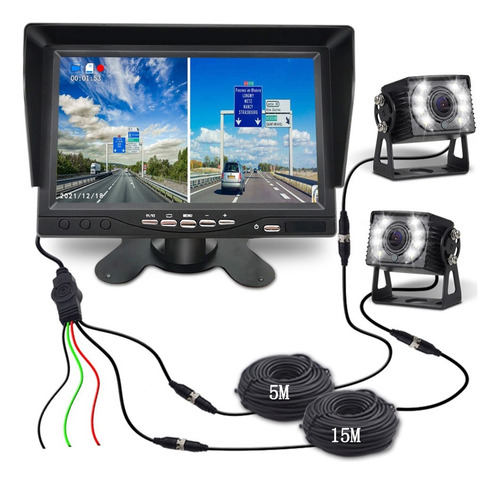 2ch 7  Ips Autobús De Camión De Coches De Pantalla Ahd Dvr