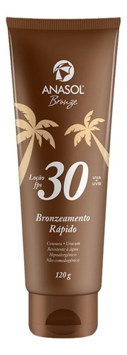 Anasol Bronzeador Fps 30 Cenoura E Urucum Hipoalergênico