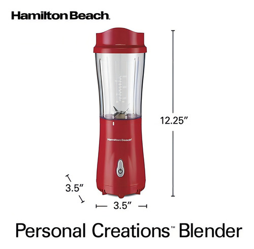 Licuadora Hamilton Beach 51132 Azul 400 Ml 175 W