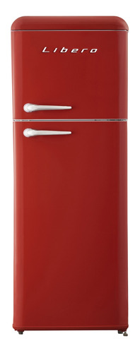 Refrigerador Retro 203 Litros Lrt-210dfrr Rojo Libero