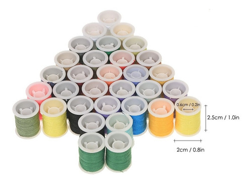 Imagem 4 de 5 de 100 Pçs / Set Acessórios De Costura Suprimentos Estojo Cores