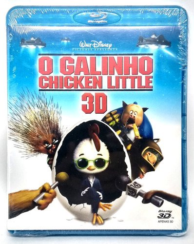 Blu-ray 3d Disney - O Galinho Chicken Little - Novo Lacrado