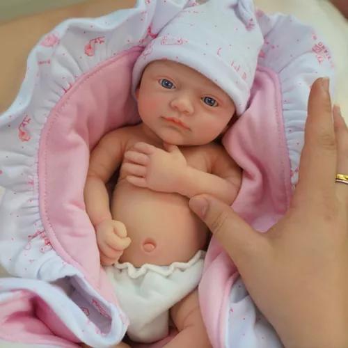 Bebê Reborn Menino Realista Todo em Silicone Sólido Molinho