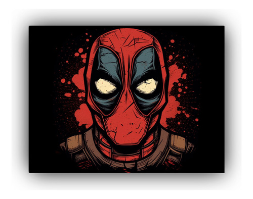 Poster Tela Sublimada Dead Pool Personalizadas 50x40cm