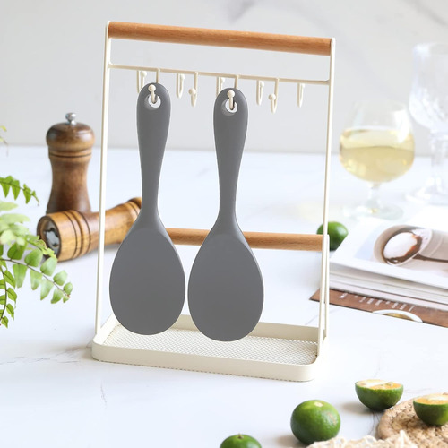 Espátulas Antiadherentes De Silicona Para Cocina (gris, 2 Pi
