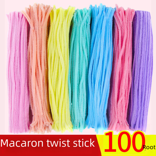 Macarrón 7 Colores, 15cm, 100 Piezas, Colorido