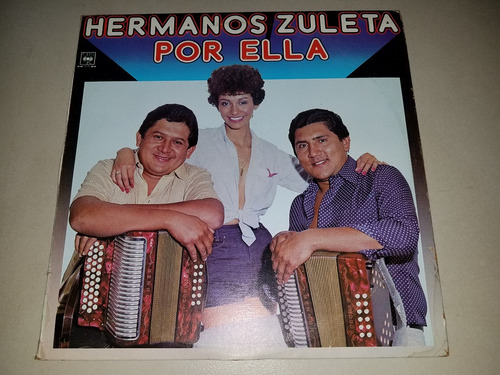 Lp  Vinilo Disco Hermanos Zuleta Por Ella Cumbia