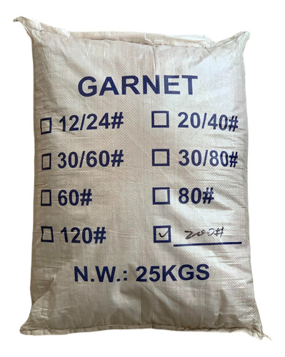 Garnet Para Blasting Y Arenado Varias Medidas X 25kgs
