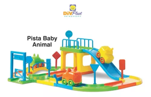 Pista De Carrinhos Brinquedo Corrida Infantil Com 2 Carrinhos