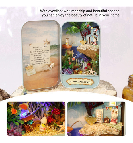Diy Dollhouse Handmade Natural Theme Mini Doll House With