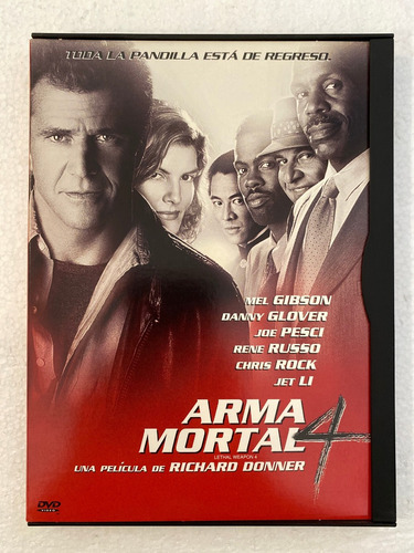Dvd Arma Mortal 4 Mel Gibson Danny Glover Lethal Weapon 4 (Usado)