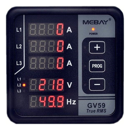 Medidor Digital Multifunción Mebay Gv59 Planta Electrica 