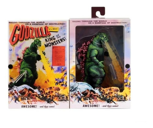 Neca 1956 Movie Poster Godzilla Ultimate Figure 35 Cm