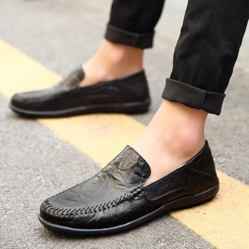 Zapatos De Cuero De Negocios Casuales Para Hombre De Talla G