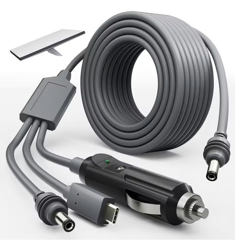 Cabo 3 Em 1 Para Starlink Mini 12/24v Veicular, Usb-c E Cc