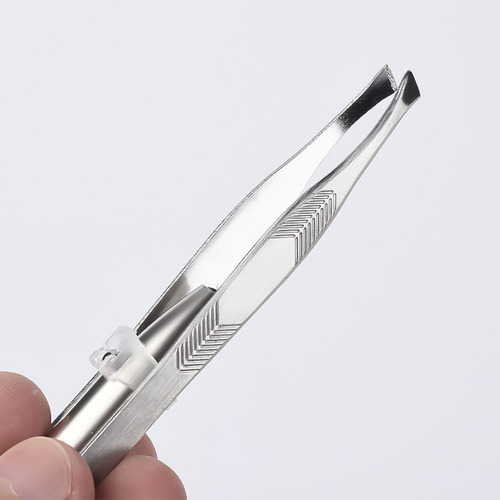 Pinça Com Clipe De Remoção De Pelos De Luz Led Para