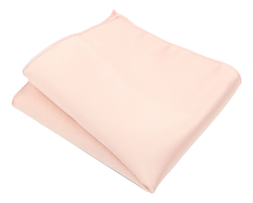 Pañuelo Satín Hombre De Bolsillo Y Traje - Grin Accs Color Rosa Perla Diseño De La Tela Liso