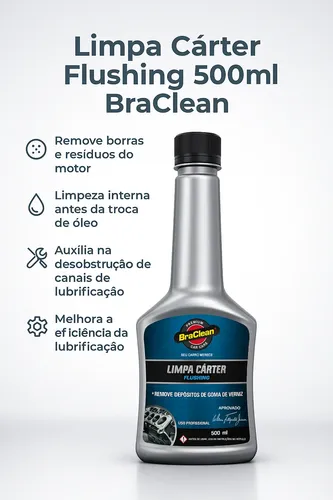 Limpa Cárter 500ml Proteção E Lubrificação Do Motor Diesel