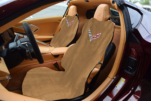 Funda Asiento Toalla Marron Para Corvette C8