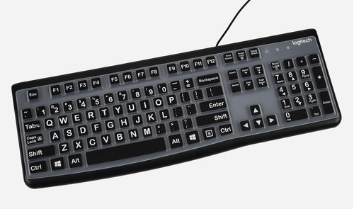 Funda De Teclado Logitech K120 & Mk120 Wired Keyboard, ...