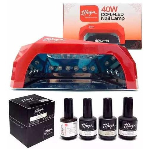 Cabina Uñas Ccfl Led Thuya Nail40 + Kit 4 Esmaltes Thuya Gel