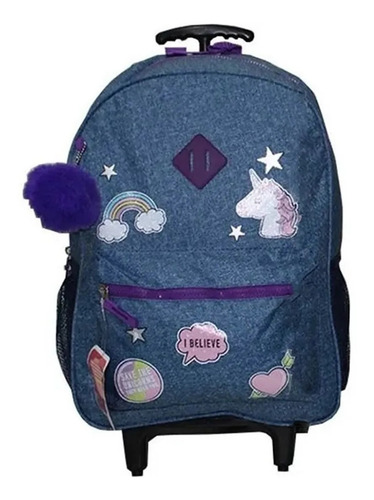 Imagem 2 de 10 de Mochila Escolar Menina Lancheira Estojo Unicórnio I Believe