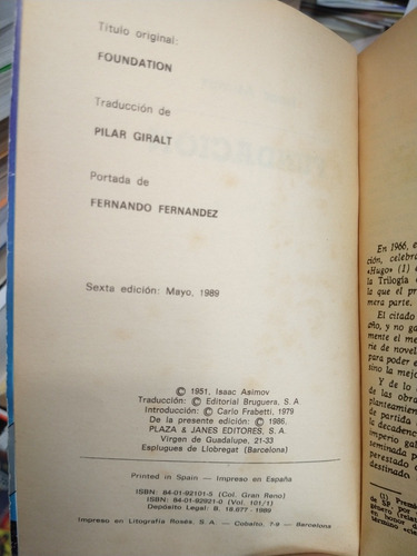 Fundación Isaac Asimov (Usado)