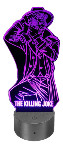 Lámpara Ilusión 3d Joker (the Killing Joke)+control Remoto
