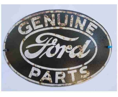 Escudos De Chapa Vintage Decorativos Ovalos Ford / Indian